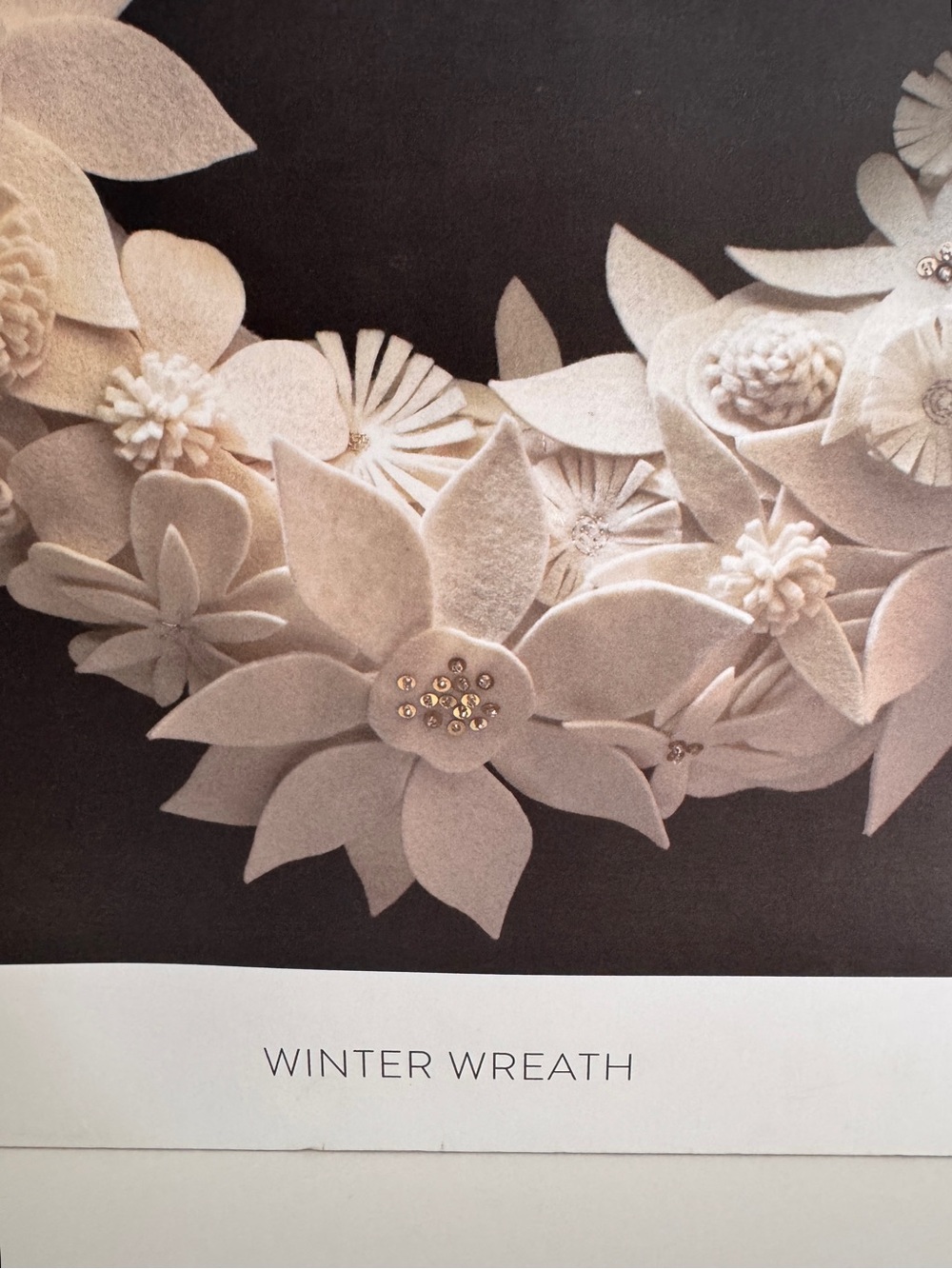 Purl Soho Winter Wreath Felt Floral Wall Art Kit